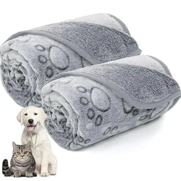 Cozy Cartoon Pet Blanket