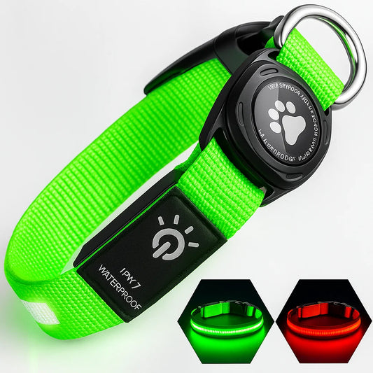 Nite Beam -  LED Dog Collar with Air Tag integration